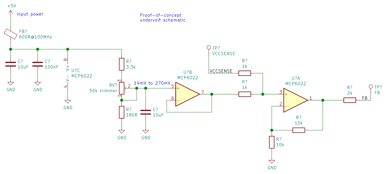 Undervolt schematic concept